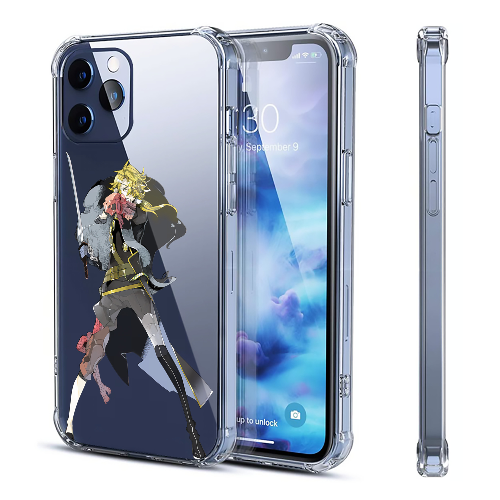 （画像用） 刀剣乱舞 Touken Ranbu 【iPhone 12シリーズ対応】透明スマホケース（クリアソフトケース）